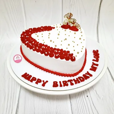 Anniversary & Engagement custom cake by Cakes & Shapes, Dubai — design code CS-0264