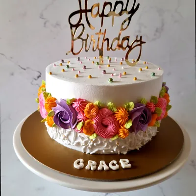 Birthday — Adults custom cake by Cakes & Shapes, Dubai — design code CS-0099