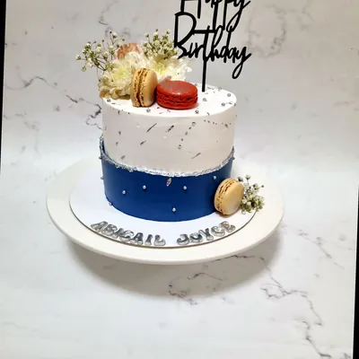 Birthday — Adults custom cake by Cakes & Shapes, Dubai — design code CS-0115