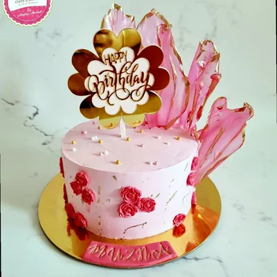 Birthday — Adults custom cake by Cakes & Shapes, Dubai — design code CS-0013