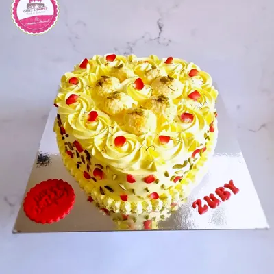 Birthday — Adults custom cake by Cakes & Shapes, Dubai — design code CS-0041