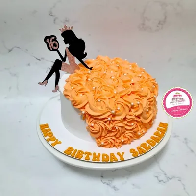 Birthday — Adults custom cake by Cakes & Shapes, Dubai — design code CS-0094