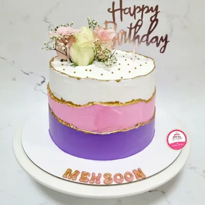 Birthday — Adults custom cake by Cakes & Shapes, Dubai — design code CS-0100