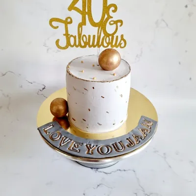 Birthday — Adults custom cake by Cakes & Shapes, Dubai — design code CS-0017