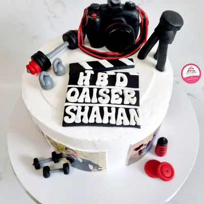 Birthday — Adults custom cake by Cakes & Shapes, Dubai — design code CS-0033