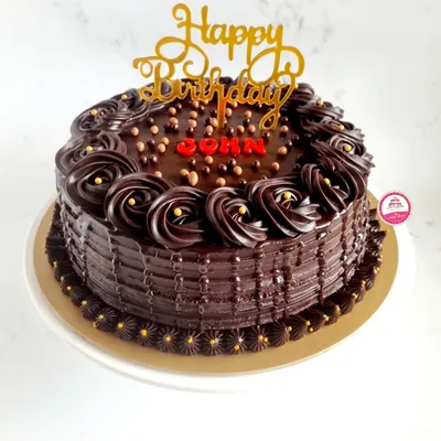 Birthday — Adults custom cake by Cakes & Shapes, Dubai — design code CS-0077