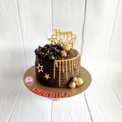 Birthday — Adults custom cake by Cakes & Shapes, Dubai — design code CS-0148