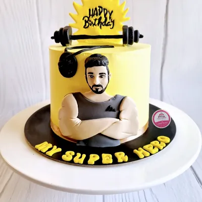 Birthday — Adults custom cake by Cakes & Shapes, Dubai — design code CS-0210