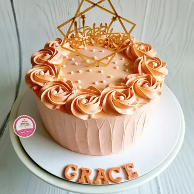 Birthday — Adults custom cake by Cakes & Shapes, Dubai — design code CS-0223