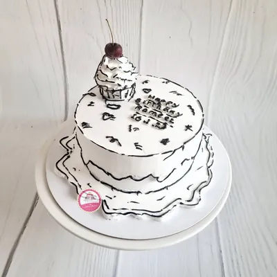 Birthday — Adults custom cake by Cakes & Shapes, Dubai — design code CS-0244