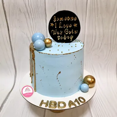 Birthday — Adults custom cake by Cakes & Shapes, Dubai — design code CS-0345