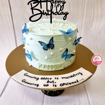 Birthday — Adults custom cake by Cakes & Shapes, Dubai — design code CS-0375