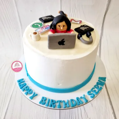 Birthday — Adults custom cake by Cakes & Shapes, Dubai — design code CS-0384