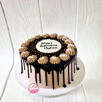 Birthday — Adults custom cake by Cakes & Shapes, Dubai — design code CS-0389