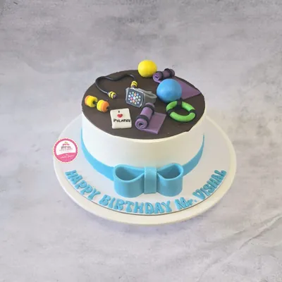Birthday — Adults custom cake by Cakes & Shapes, Dubai — design code CS-0427