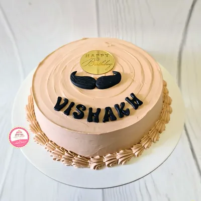 Birthday — Adults custom cake by Cakes & Shapes, Dubai — design code CS-0428