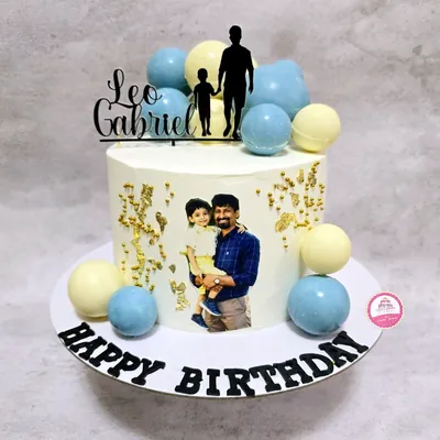 Birthday — Adults custom cake by Cakes & Shapes, Dubai — design code CS-0429