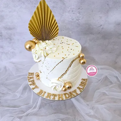 Birthday — Adults custom cake by Cakes & Shapes, Dubai — design code CS-0437