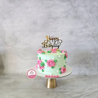 Birthday — Adults custom cake by Cakes & Shapes, Dubai — design code CS-0450