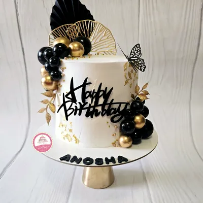 Birthday — Adults custom cake by Cakes & Shapes, Dubai — design code CS-0454