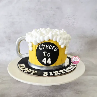 Birthday — Adults custom cake by Cakes & Shapes, Dubai — design code CS-0479