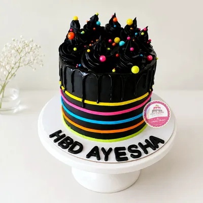 Birthday — Adults custom cake by Cakes & Shapes, Dubai — design code CS-0488