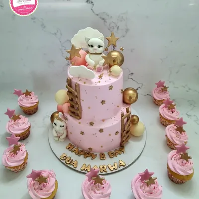 1st Birthday & Baby custom cake by Cakes & Shapes, Dubai — design code CS-0010