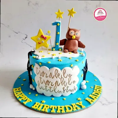 1st Birthday & Baby custom cake by Cakes & Shapes, Dubai — design code CS-0038