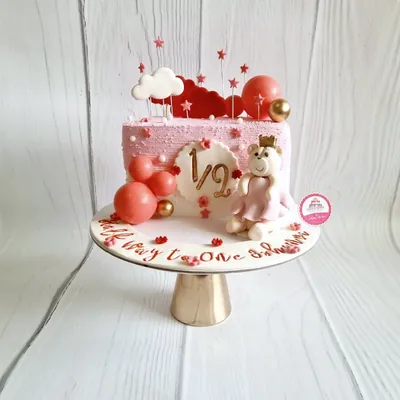 1st Birthday & Baby custom cake by Cakes & Shapes, Dubai — design code CS-0277