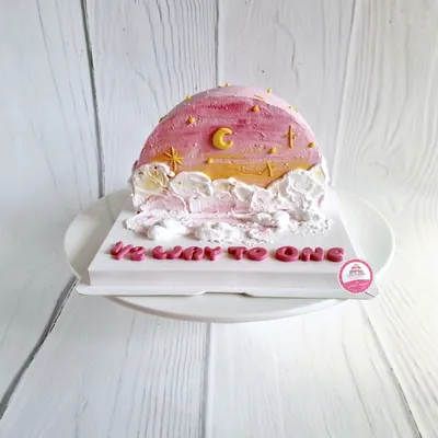 1st Birthday & Baby custom cake by Cakes & Shapes, Dubai — design code CS-0281