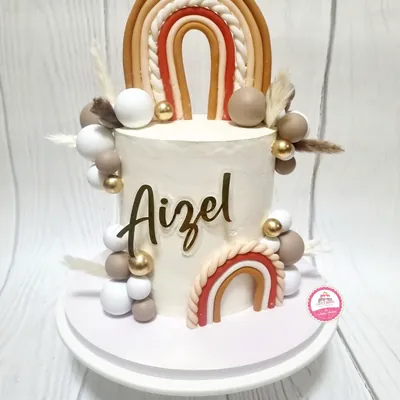 1st Birthday & Baby custom cake by Cakes & Shapes, Dubai — design code CS-0355