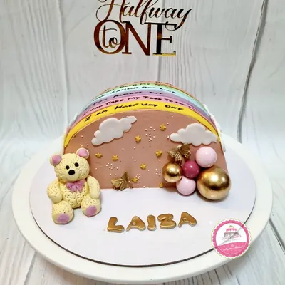 1st Birthday & Baby custom cake by Cakes & Shapes, Dubai — design code CS-0406
