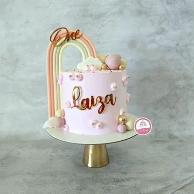 1st Birthday & Baby custom cake by Cakes & Shapes, Dubai — design code CS-0451